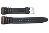 Black Resin Sports Style 22/20mm B-CLESPO Watch Band