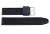 Black Textured Rubber B-RB114 20mm Watch Strap