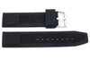 Black Textured Rubber B-RB117 22mm Watch Strap