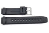 Black Rubber Casio Style 16mm Watch Strap