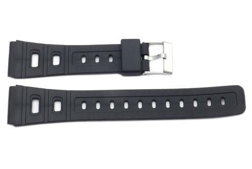 Black Rubber Casio Style 20mm Watch Band
