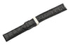Swiss Army Officer Automatic Textured Black Leather 20mm Watch Strap