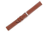 Swiss Army Officer's Ratchet Genuine Brown Textured Leather 15mm Watch Strap
