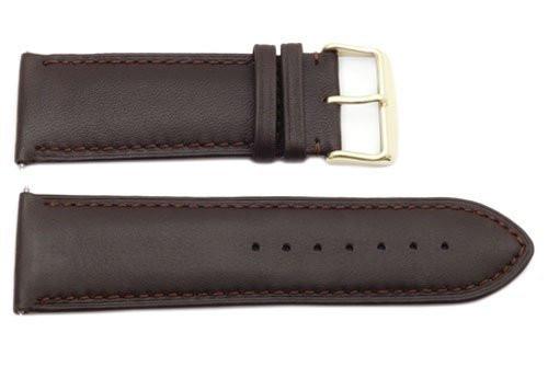 Genuine Smooth Leather Extra Wide 28mm Watch Strap Total Watch