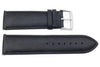 Genuine Smooth Black Leather Extra Wide 26mm Watch Strap