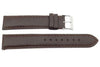 Genuine Swiss Army Garrison Textured Brown Leather 17mm Watch Strap