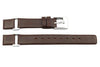 Kenneth Cole Genuine Smooth Leather Brown 12mm Watch Strap