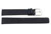 Kenneth Cole Genuine Textured Black Leather Square Tip 15mm Watch Band