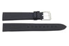 Kenneth Cole Black Smooth Tapered Polyurethane16mm Watch Band