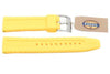 Fossil Yellow Silicone Logo Imprinted 22mm Watch Strap