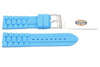 Fossil Light Blue Silicone Link Style 24mm Watch Strap