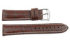Citizen Eco-Drive Genuine Textured Brown Leather Alligator Grain 22mm Watch Strap