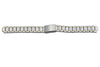 Seiko Dual Tone Stainless Steel Fold-Over Push Button Clasp Ladies 13/8mm Watch Band