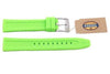 Fossil Lime Green Silicone Logo Imprinted 18mm Watch Band