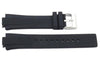 Kenneth Cole Black Polyurethane 24/12mm Watch Strap