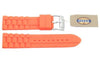 Fossil Orange Link Style Silicone 24mm Watch Strap