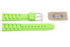 Fossil Lime Green Silicone Logo Imprinted 18mm Watch Strap