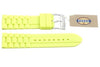 Fossil Neon Yellow Silicone Link Style 24mm Watch Strap