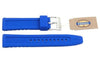 Fossil Blue Silicone Logo Imprinted 22mm Watch Strap