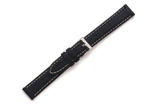 Swiss Army Alliance Series Black Smooth Leather Watch Strap