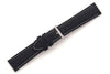 Swiss Army Alliance Series Black Smooth 20mm Leather Watch Band