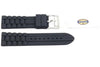 Fossil Gray Link Style Silicone 24mm Watch Band