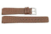 Skagen Style Brown Textured Leather 21mm Watch Strap