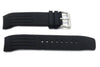 Kenneth Cole Black Polyurethane 22mm Watch Strap