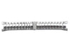 Seiko Silver Tone Stainless Steel Fold-Over Push Button Clasp 24/11mm Watch Band (Clearance)