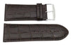 Genuine Leather Crocodile Grain Texture Extra Wide 34mm Watch Band image