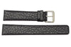Kenneth Cole Genuine Textured Black Leather Square Tip 20mm Watch Band