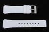 Kenneth Cole White Polyurethane 24/19mm Watch Strap