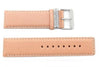 Kenneth Cole Reaction Genuine Smooth Camel Leather Square Tip 24mm Watch Band