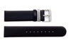Kenneth Cole Genuine Smooth Black Leather Circle Tip 20mm Watch Strap