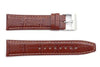 Kenneth Cole Genuine Textured Brown Leather Alligator Grain 22mm Watch Band