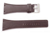 Kenneth Cole Genuine Smooth Brown Leather Square Tip 30mm Watch Strap