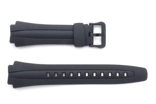 Genuine Casio Black Resin 24/17mm Watch Strap- 10137491