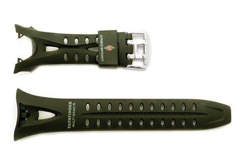 Genuine Casio Pathfinder Sport Green Resin 19 12mm Watch Strap 10235374