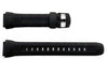 Genuine Casio Black Resin 23.5/18mm Watch Strap- 10243173