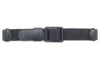 Genuine Casio Black Nylon and Leather 19/16mm Watch Band- 10093256