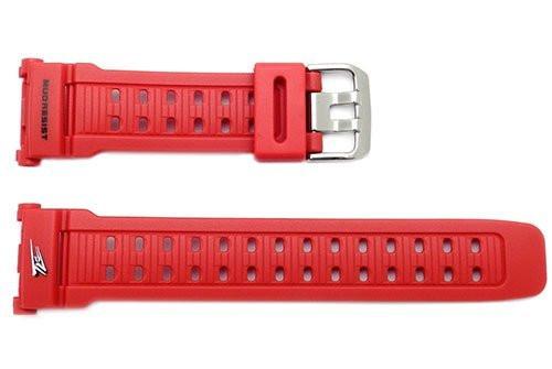Genuine Casio Red Resin Dual Illuminator 27mm Watch Band- 10270935