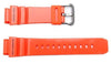 Genuine Casio Orange Resin Dual Illuminator 26.5/21mm Watch Band- 10311635