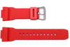 Genuine Casio Red Resin 16mm Watch Band- 10332099