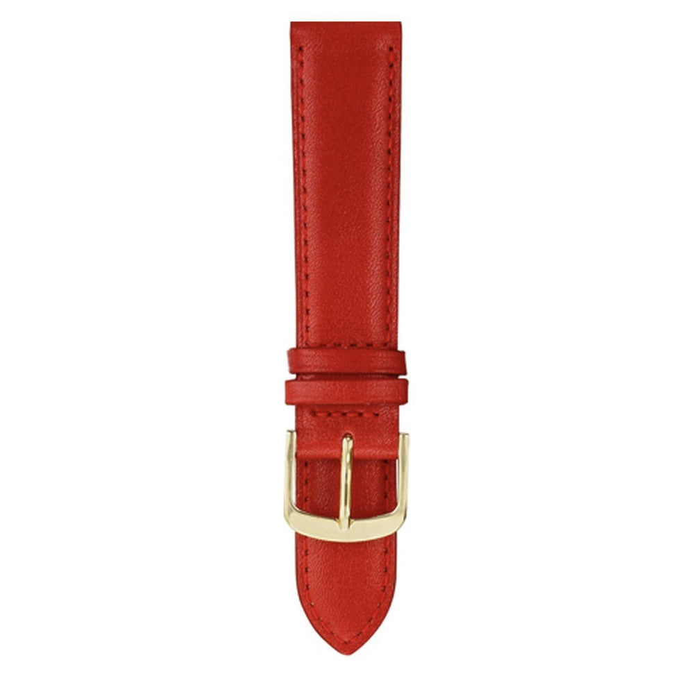 Padded and Stitched Leather lined with soft genuine nubuck leather Watch Strap image