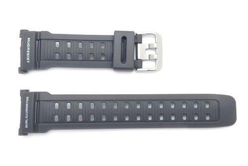 Genuine Casio Gray Resin Dual Illuminator 27mm Watch Band- 10318153