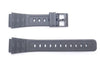 Genuine Casio Black Resin 21.5/18mm Watch Strap- 70604074