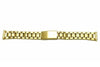 Hadley Roma Ladies Ion Plated Gold Tone Watch Bracelet Size 12-16mm