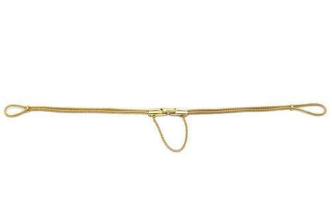 Hadley Roma Ladies Long Gold Tone Cord Specialty Vintage Bracelet