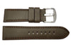 German Soft Double Stitched Leather 24mm Watch Strap image