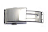 Hadley Roma Polished Stainless Steel Push Button Fold Over Buckle